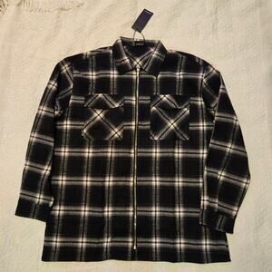 G59 Records Suicideboys Merch Grey Five Nine zipper Flannel NWT XL Streetwear